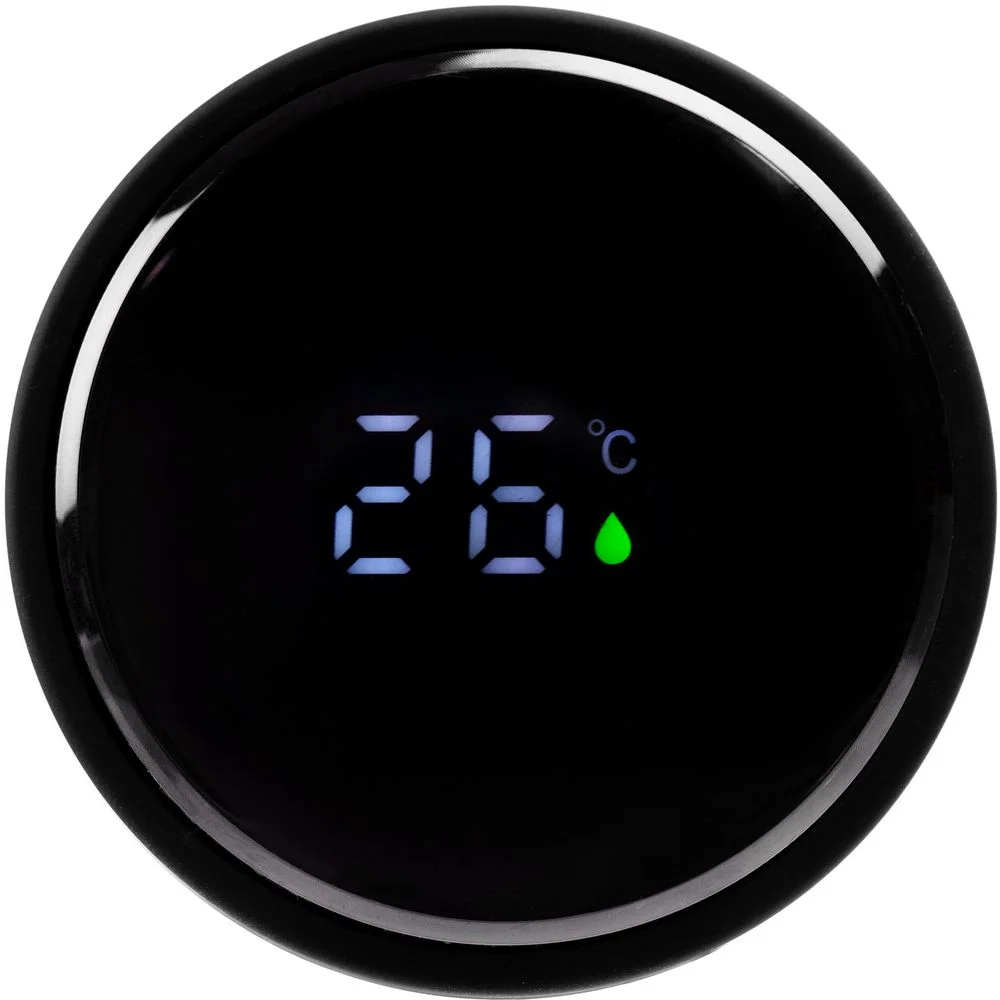 Смарт-бутылка с заменяемой батарейкой Long Therm Soft Touch черная - фото 6