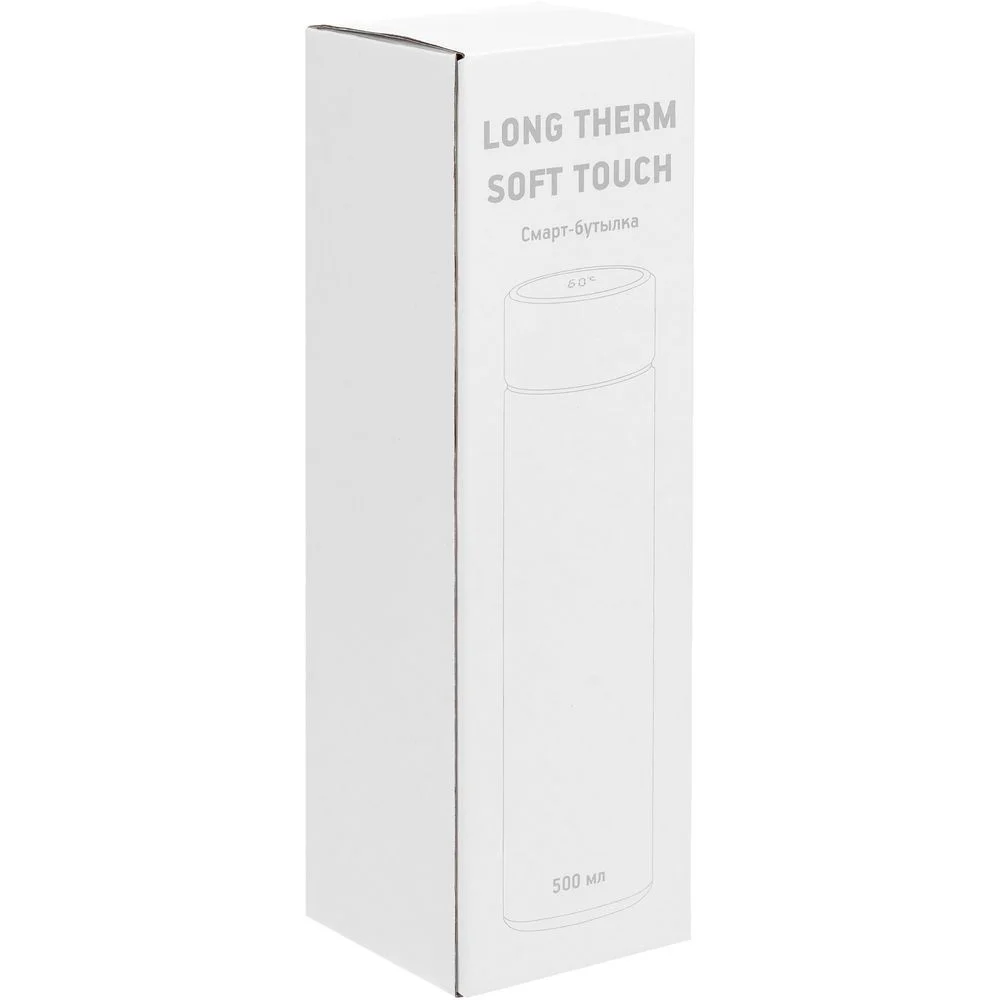 Смарт-бутылка с заменяемой батарейкой Long Therm Soft Touch красная - фото 10