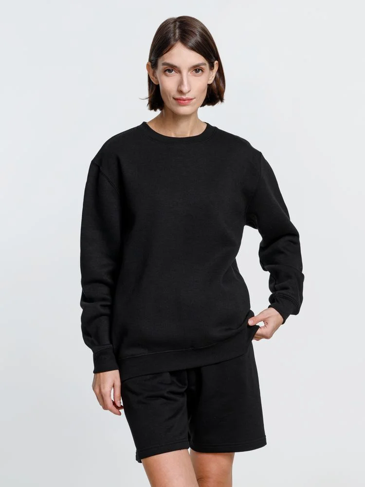 Свитшот унисекс Delta черный - фото 10