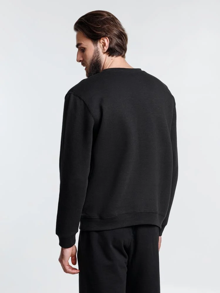 Свитшот унисекс Delta черный - фото 7