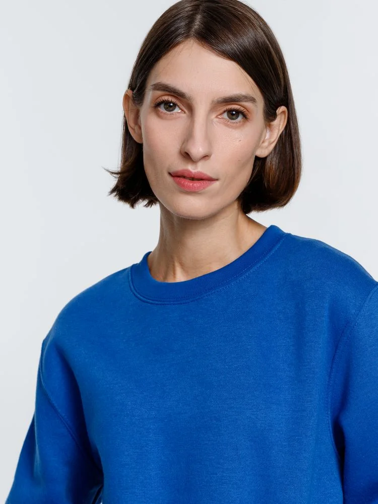 Свитшот унисекс Delta ярко-синий - фото 8