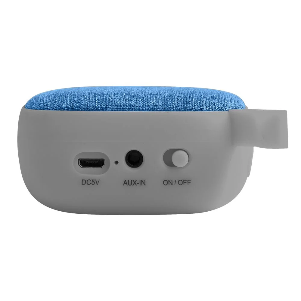 Беспроводная колонка Chubby, серая с голубым - фото 2