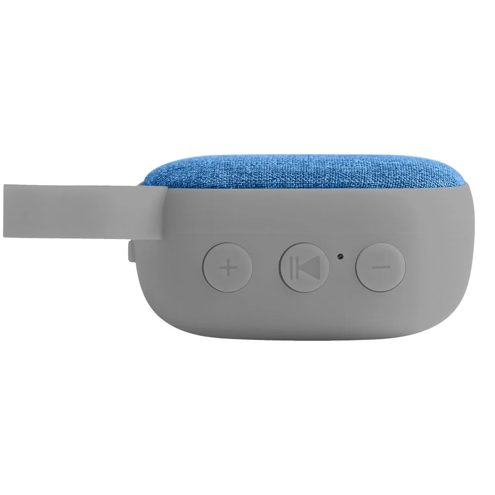 Беспроводная колонка Chubby, серая с голубым - фото 3