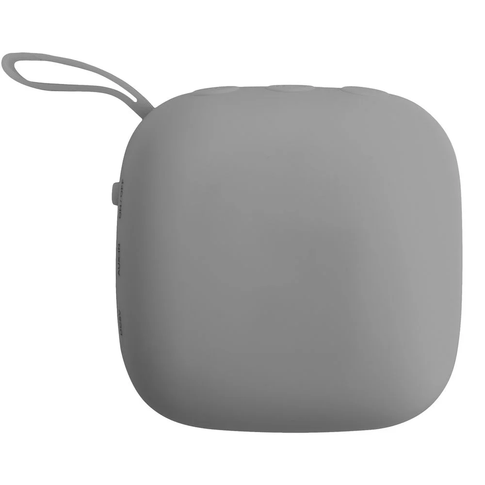 Беспроводная колонка Chubby, серая с красным - фото 3