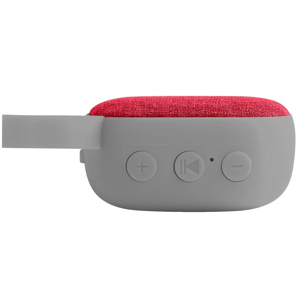 Беспроводная колонка Chubby, серая с красным - фото 5
