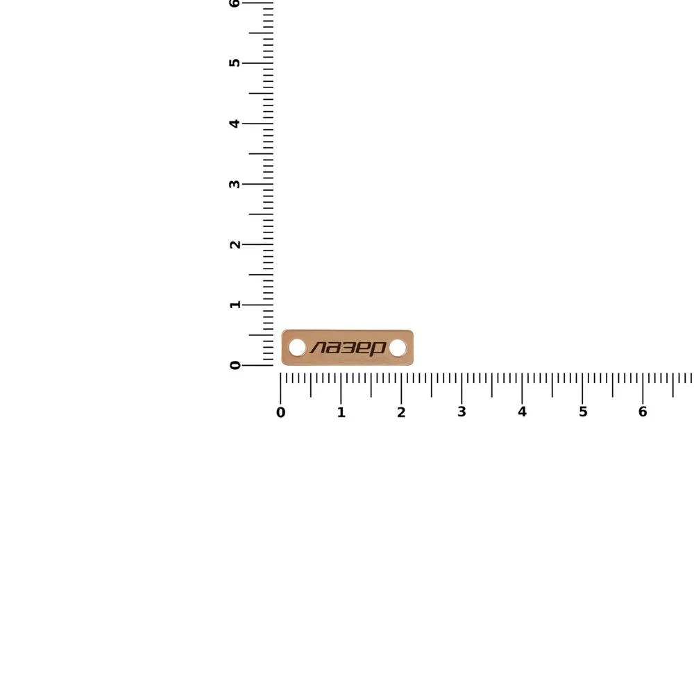 Шильдик металлический Alfa Liten золотистый - фото 2