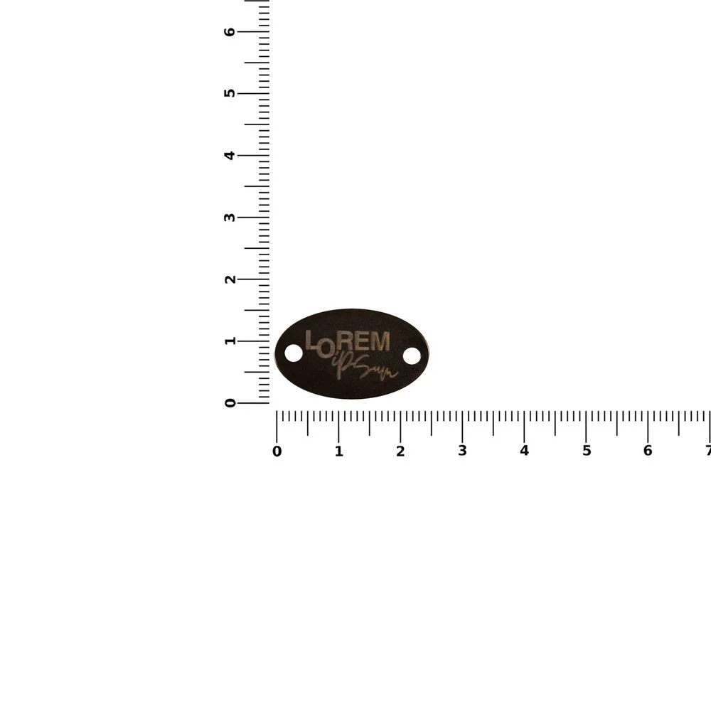 Шильдик металлический Alfa Oval, серый металлик - фото 2