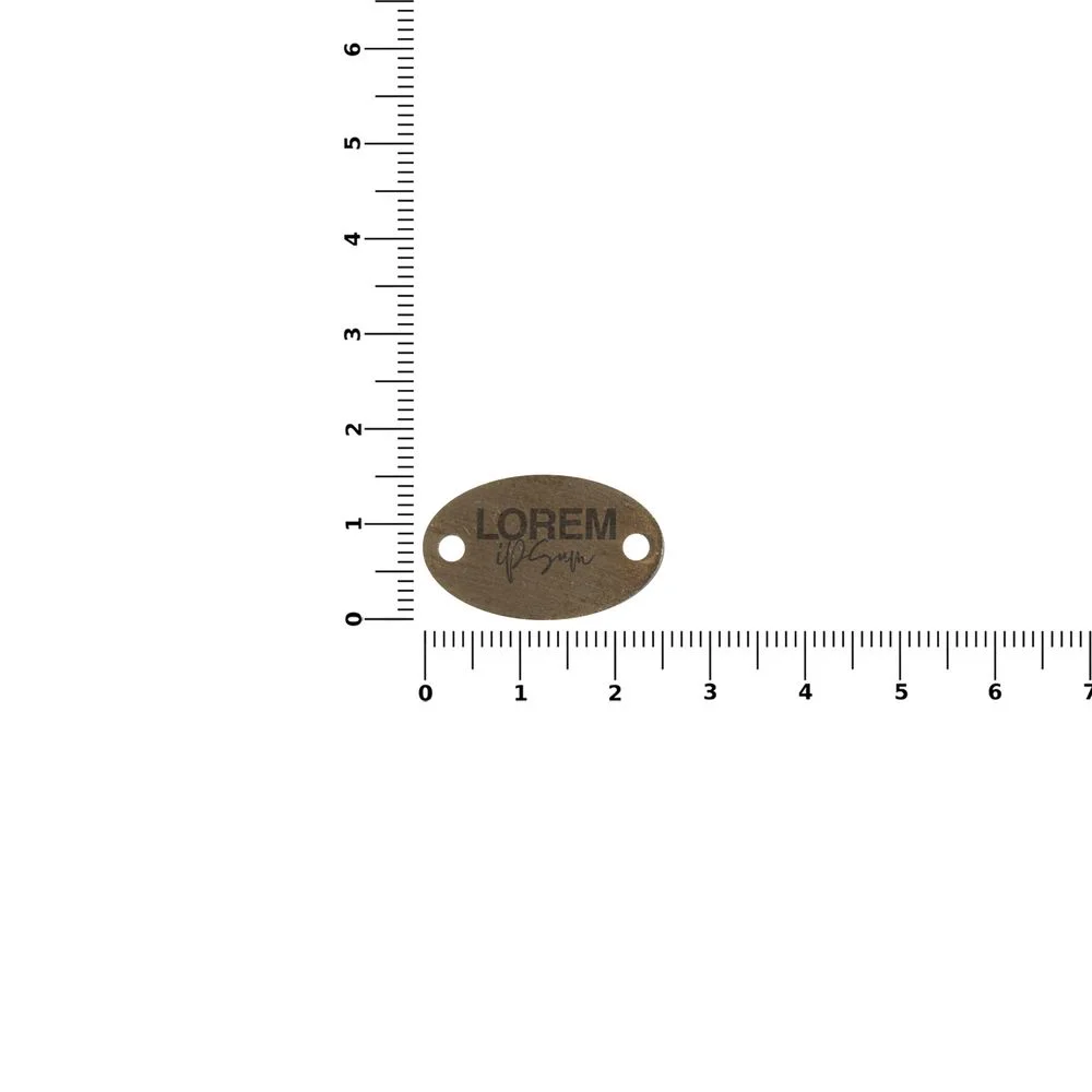 Шильдик металлический Alfa Oval, бронзовый - фото 2