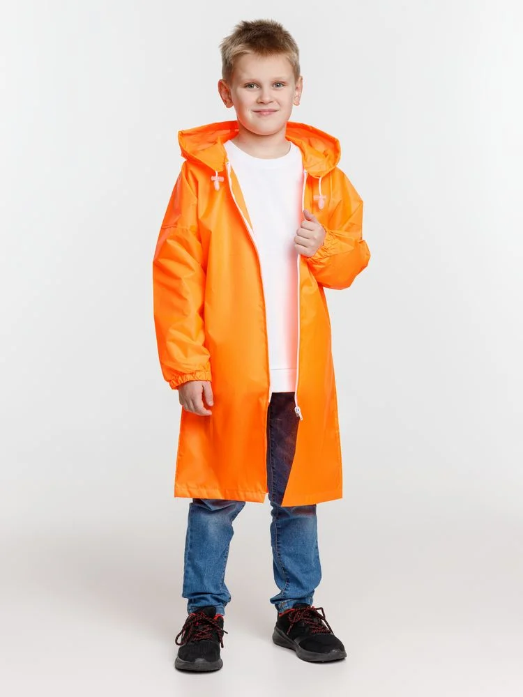 Дождевик детский Rainman Kids оранжевый неон - фото 6