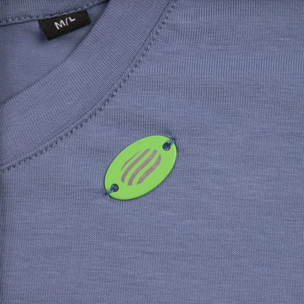 Шильдик металлический Alfa Oval зеленый неон - фото 4