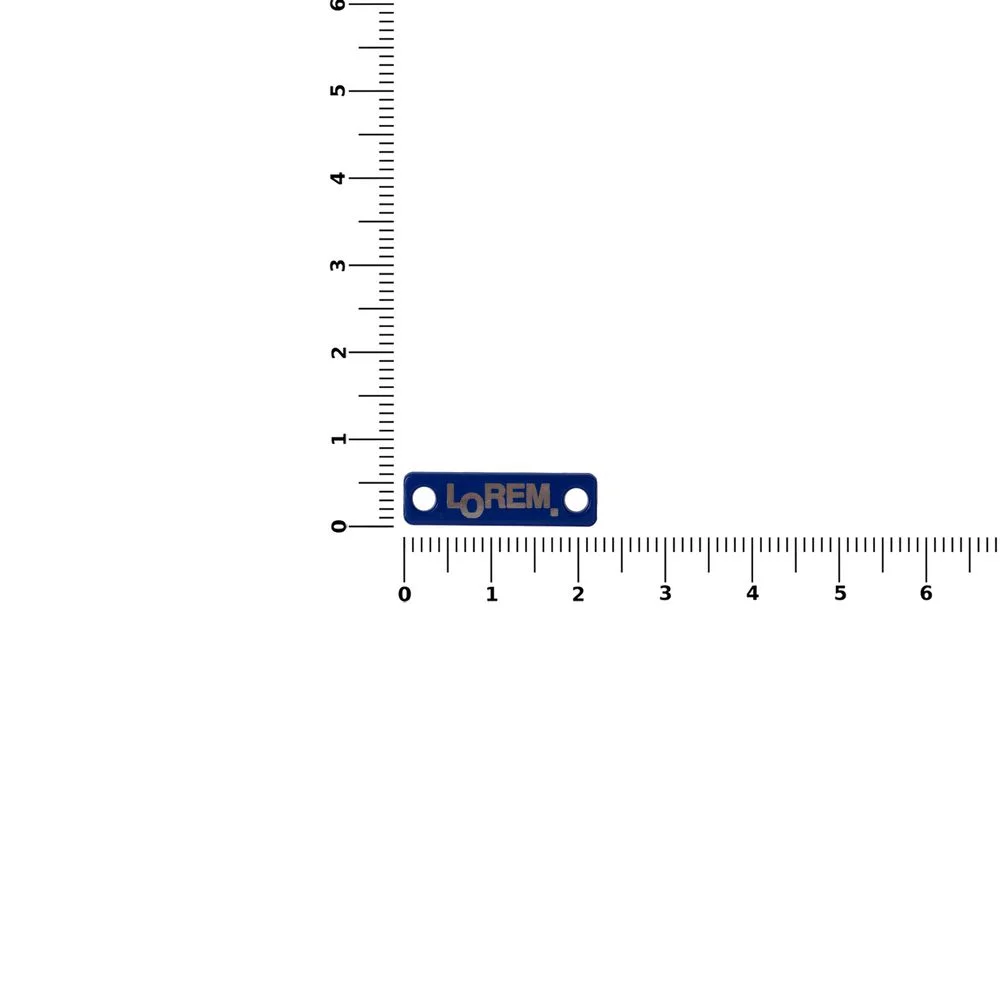 Шильдик металлический Alfa Liten синий - фото 2