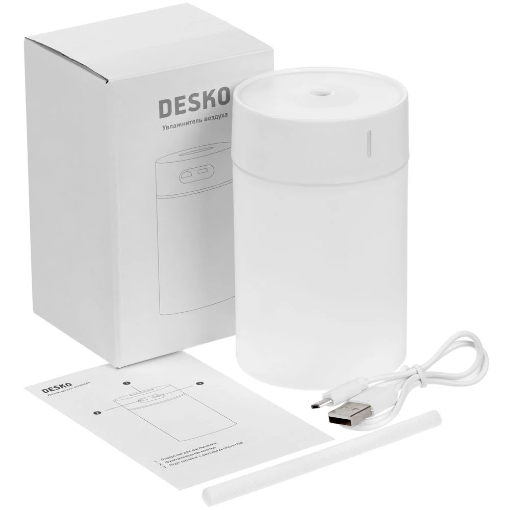 Настольный увлажнитель Desko белый - фото 8