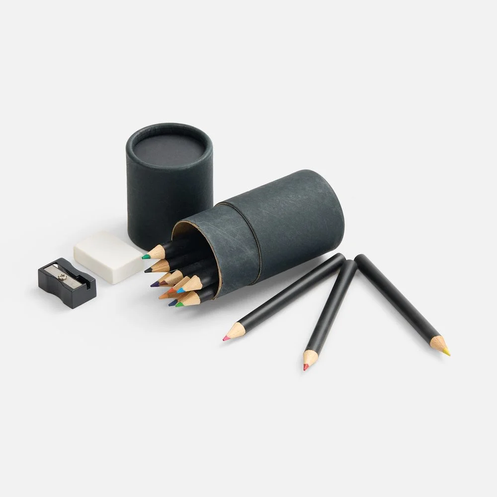 Набор цветных карандашей Pencilvania Tube Plus черный