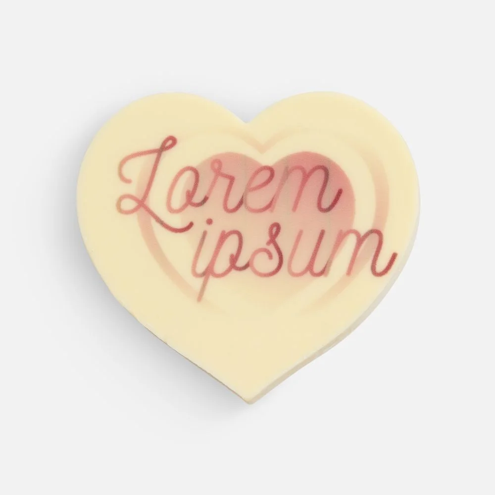 Печенье Dream White в белом шоколаде сердце