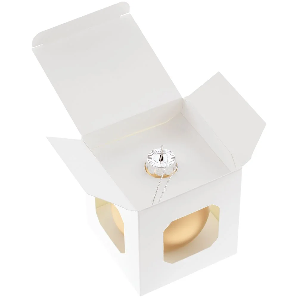 Елочный шар Finery Matt, 8 см, матовый золотистый - фото 3