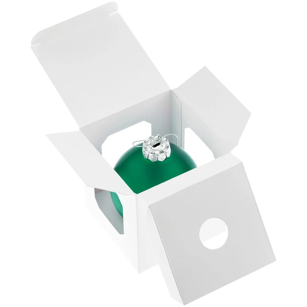 Елочный шар Finery Matt, 8 см, матовый зеленый - фото 4