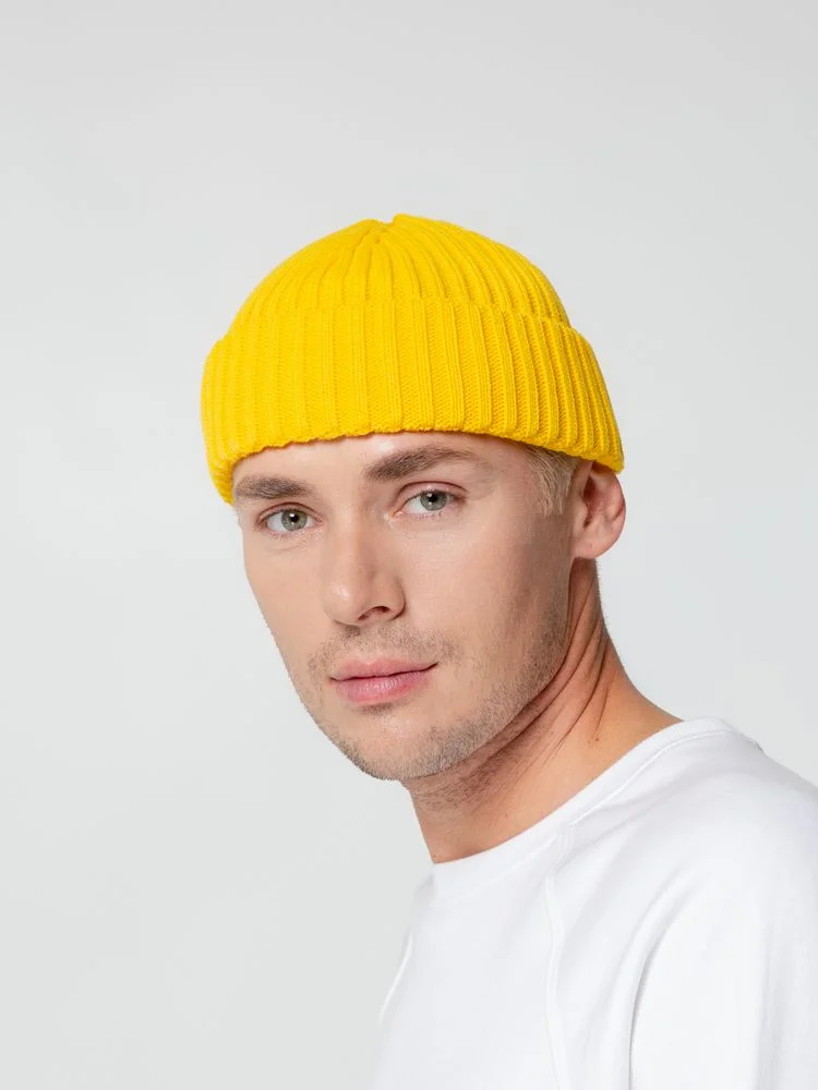 Шапка Hipsta желтая - фото 4