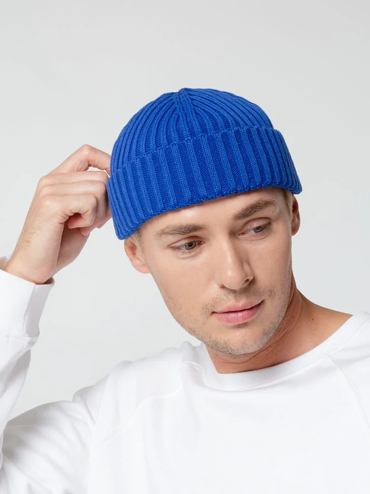 Шапка Hipsta синяя василек - фото 5