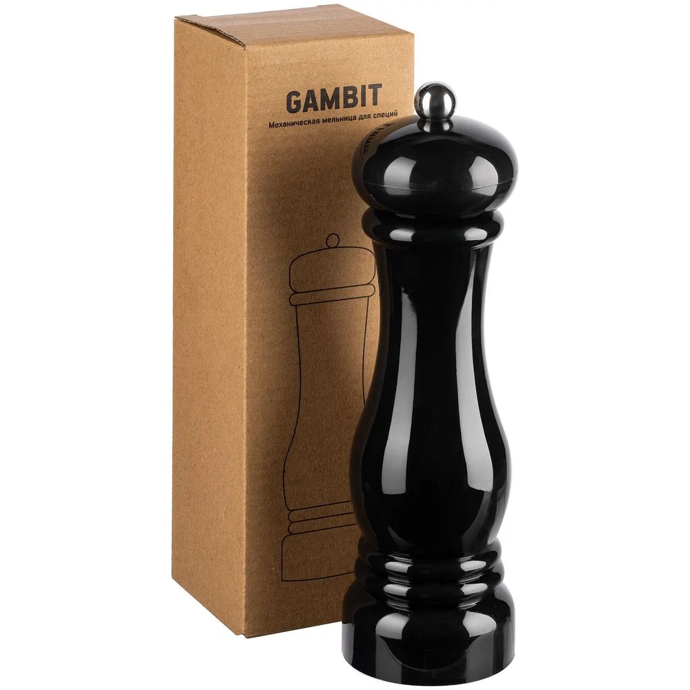 Механическая мельница для специй Gambit черная - фото 6