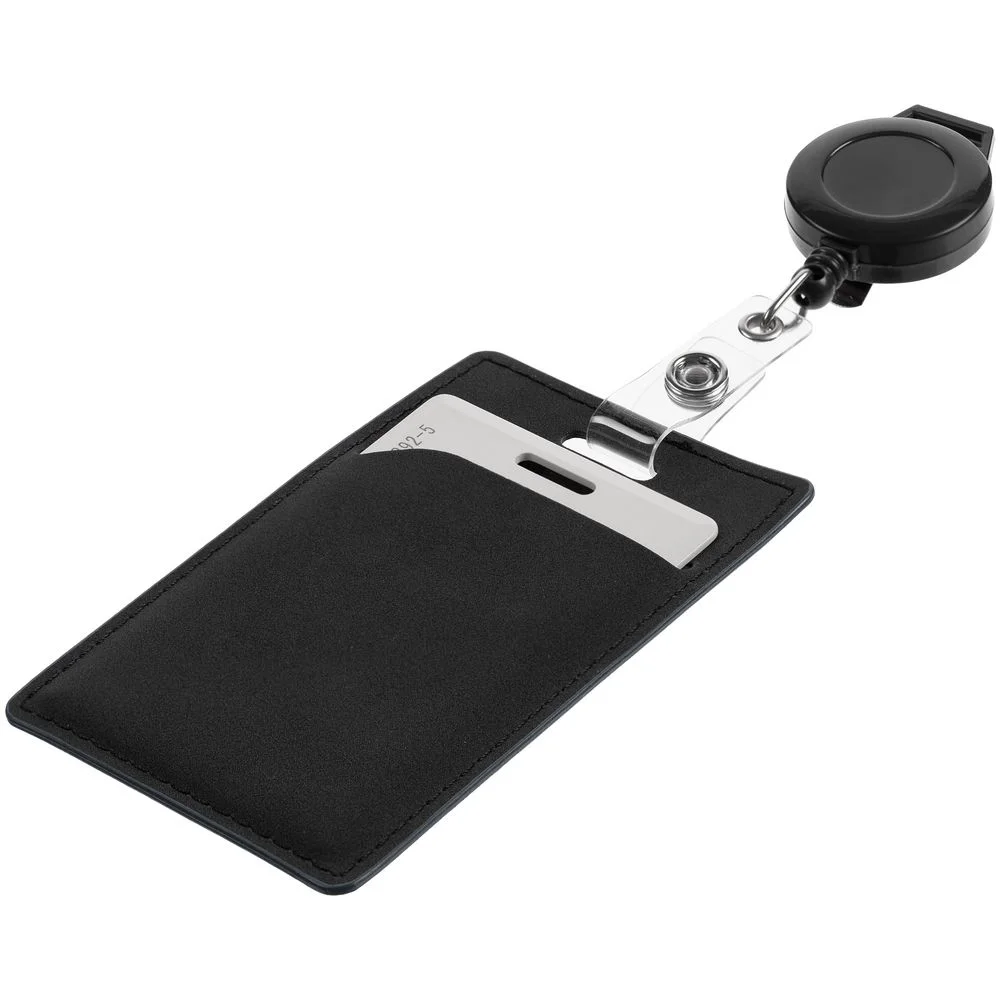 Ретрактор Attach New с ушком под ленту, черный - фото 4