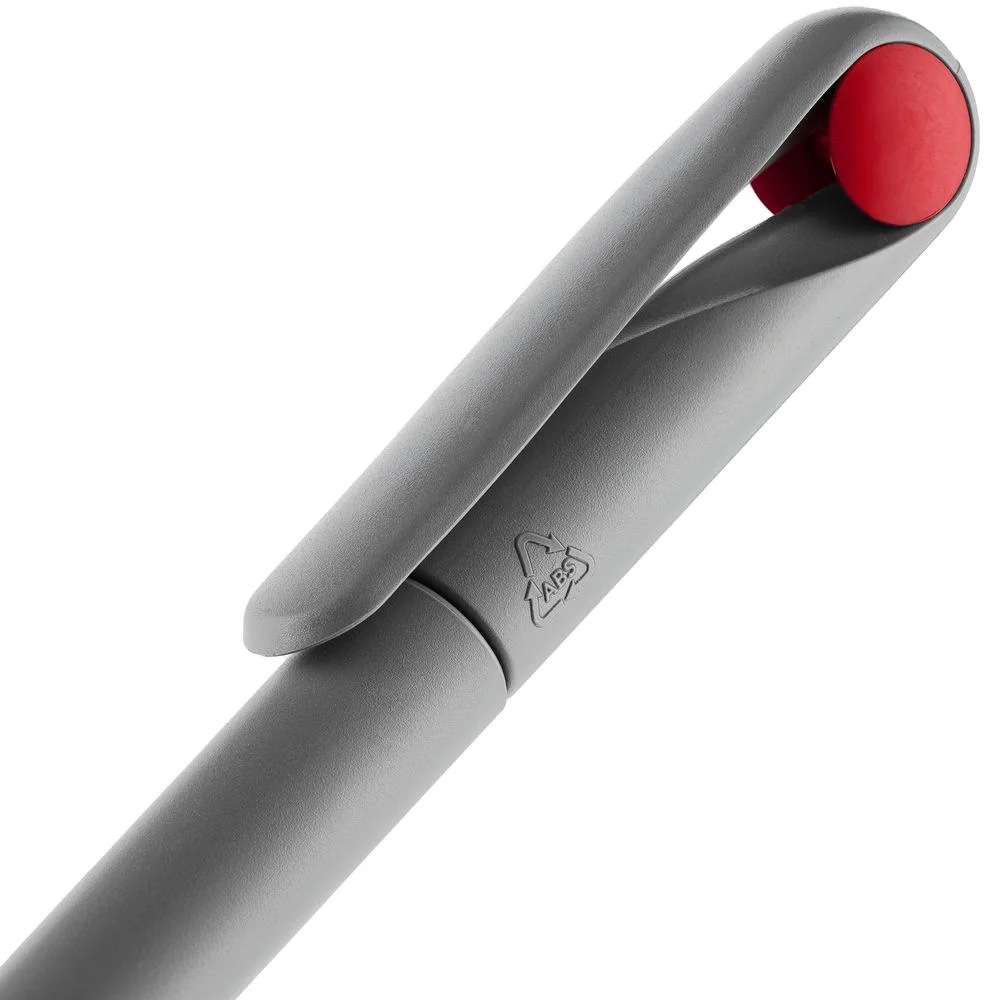Ручка шариковая Prodir DS1 TMM Dot серая с красным - фото 5
