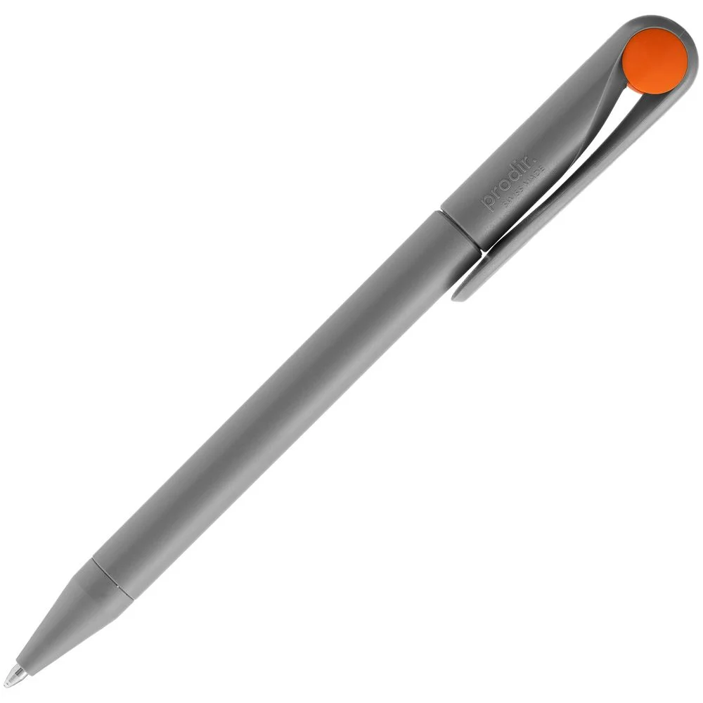 Ручка шариковая Prodir DS1 TMM Dot серая с оранжевым - фото 3