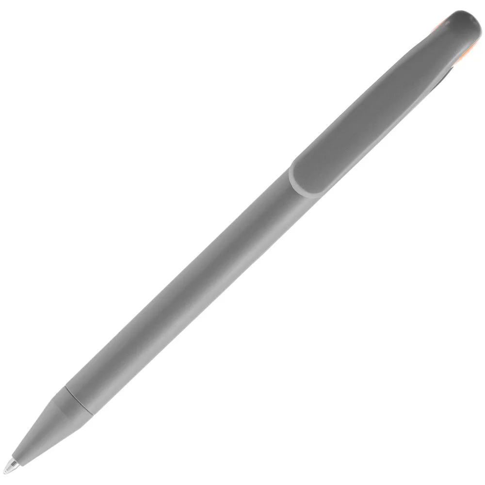 Ручка шариковая Prodir DS1 TMM Dot серая с оранжевым - фото 4