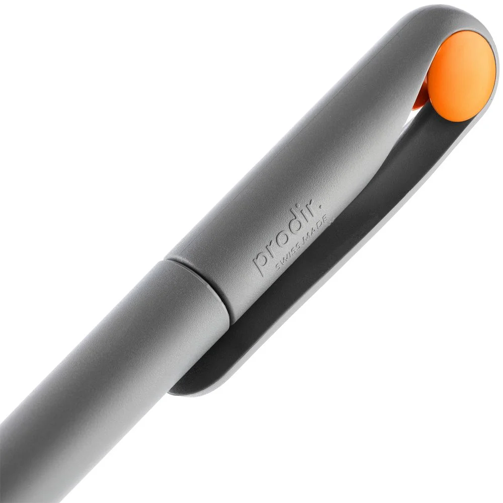 Ручка шариковая Prodir DS1 TMM Dot серая с оранжевым - фото 6