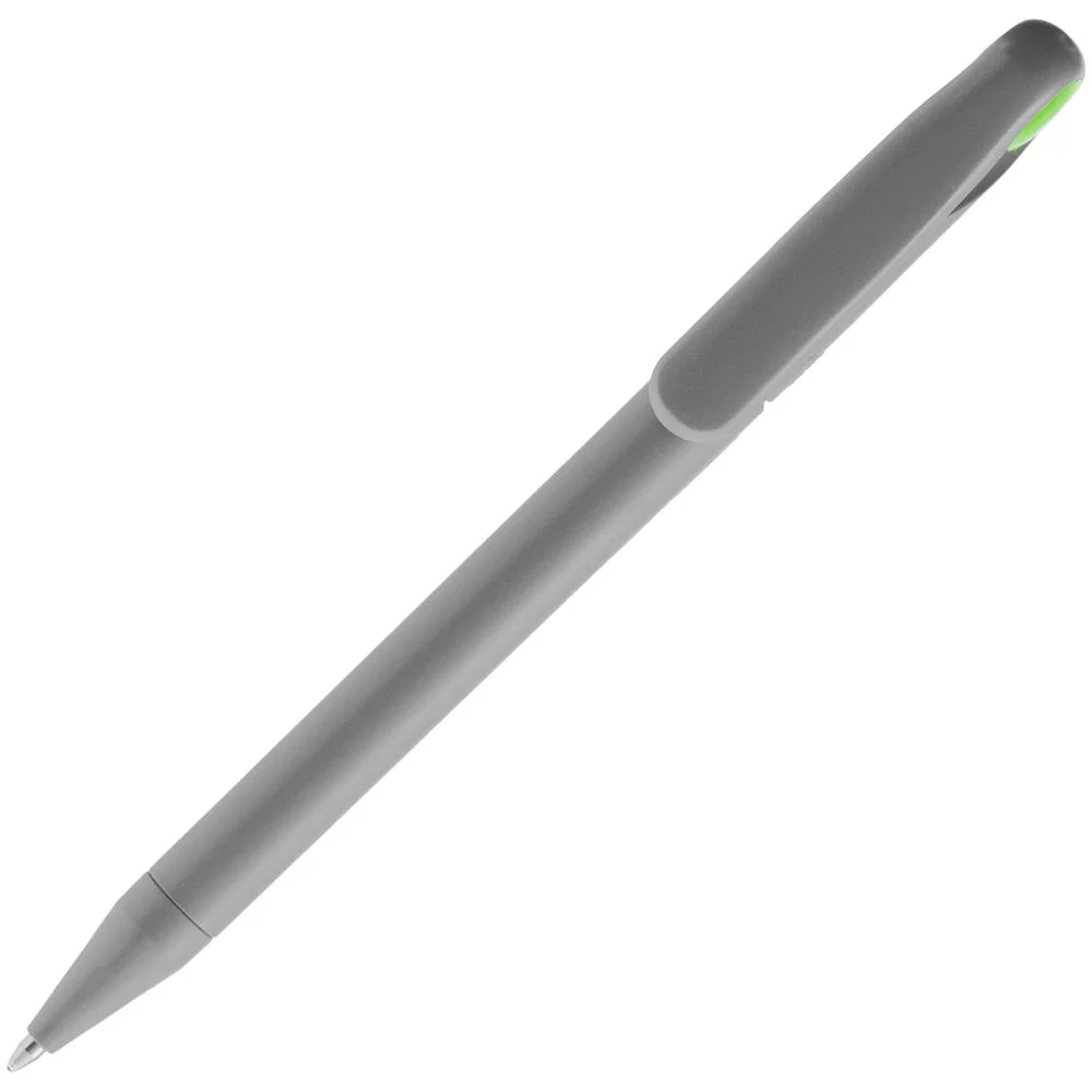 Ручка шариковая Prodir DS1 TMM Dot серая с ярко-зеленым - фото 4