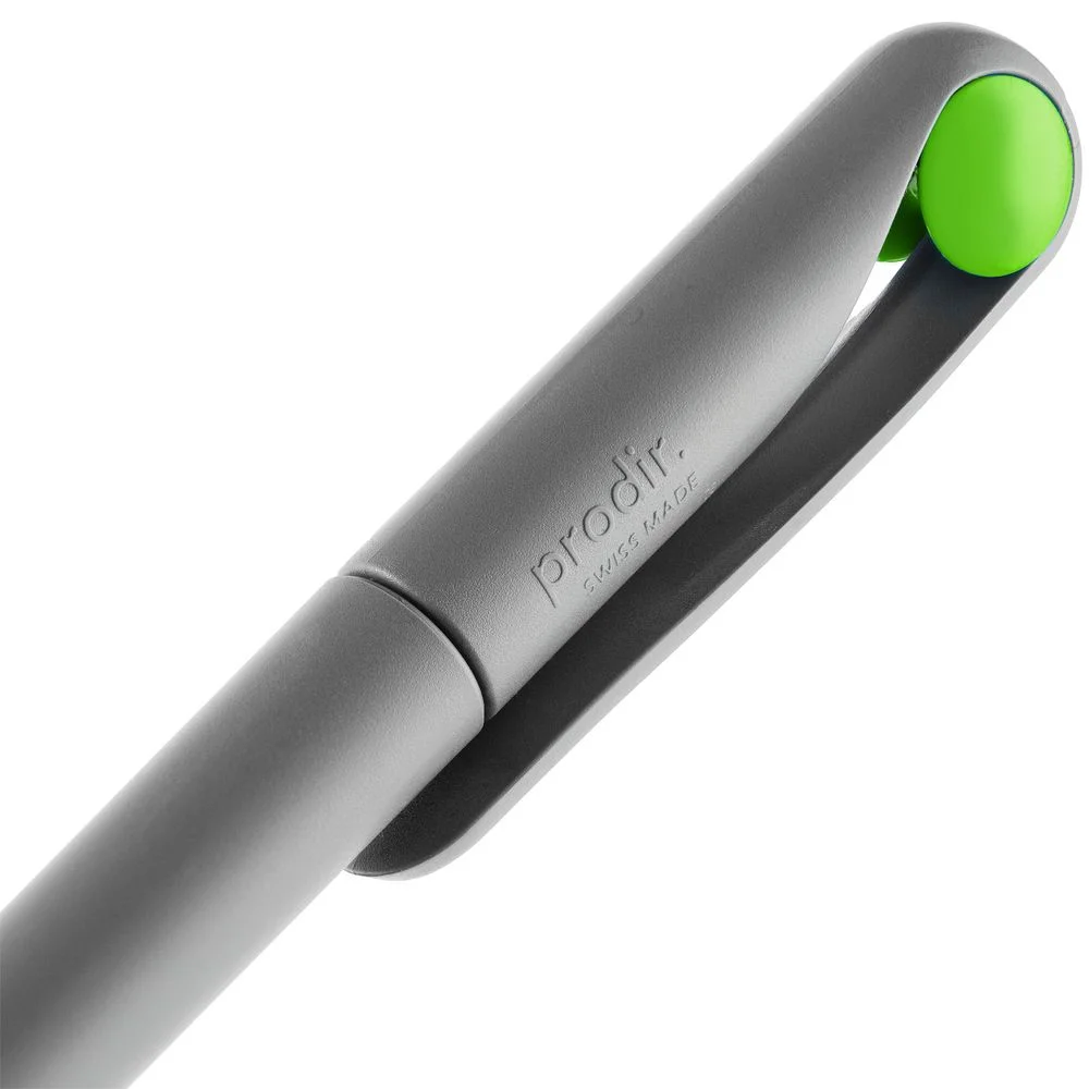 Ручка шариковая Prodir DS1 TMM Dot серая с ярко-зеленым - фото 6