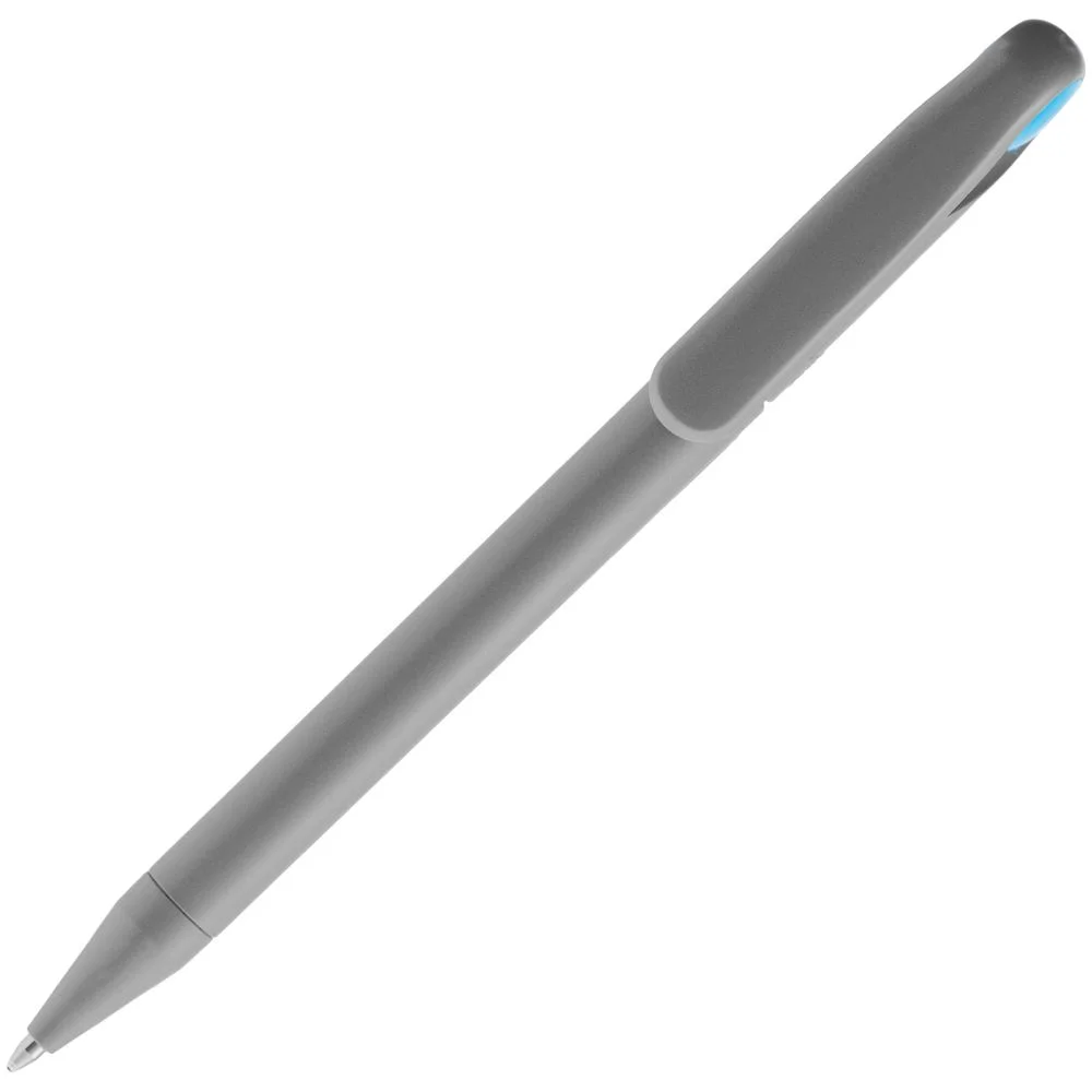 Ручка шариковая Prodir DS1 TMM Dot серая с голубым - фото 4