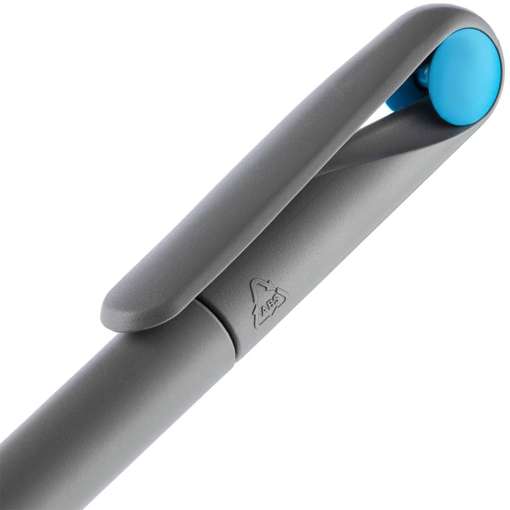 Ручка шариковая Prodir DS1 TMM Dot серая с голубым - фото 5