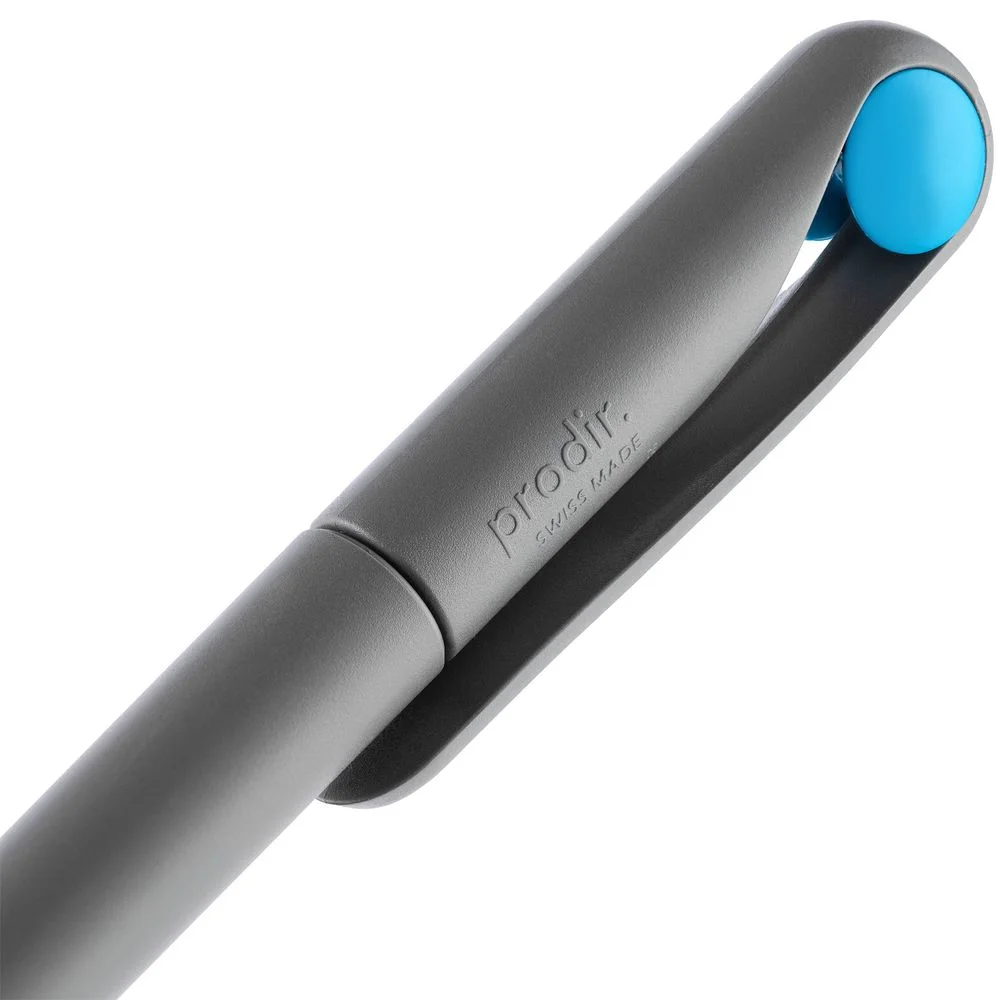 Ручка шариковая Prodir DS1 TMM Dot серая с голубым - фото 6