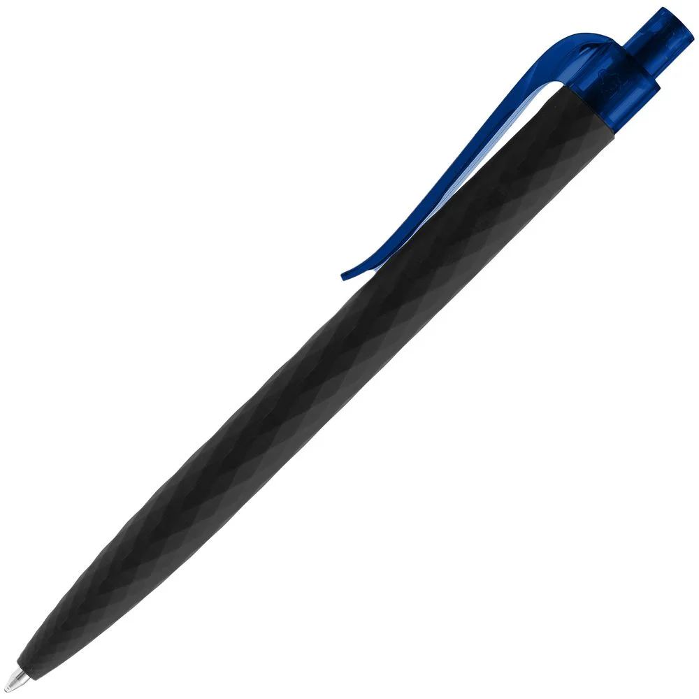 Ручка шариковая Prodir QS01 PRT-T Soft Touch черная с синим - фото 2