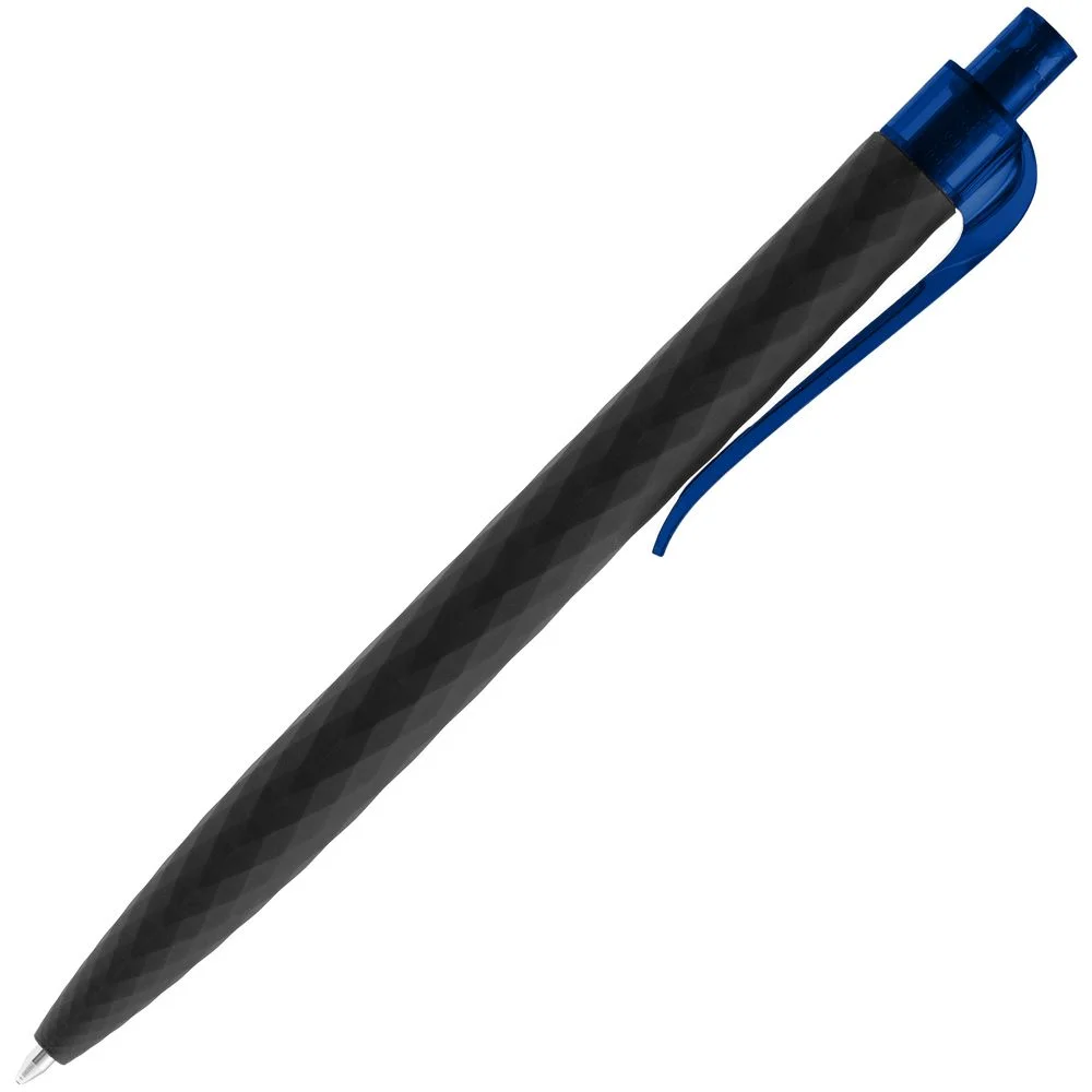 Ручка шариковая Prodir QS01 PRT-T Soft Touch черная с синим - фото 3