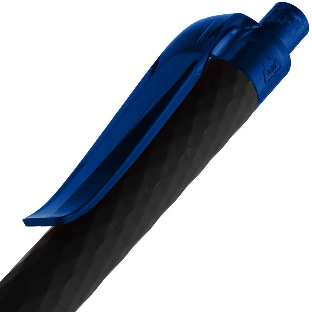 Ручка шариковая Prodir QS01 PRT-T Soft Touch черная с синим - фото 5