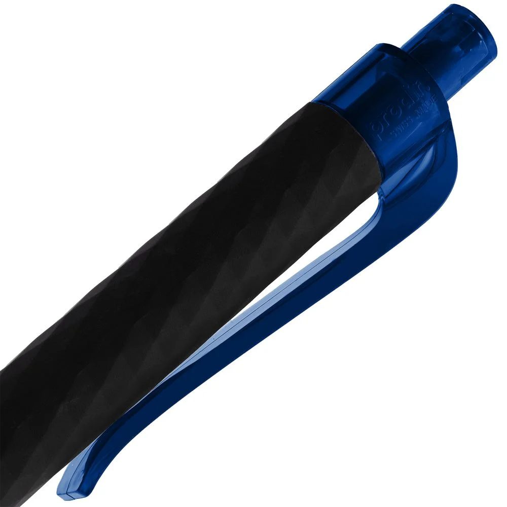 Ручка шариковая Prodir QS01 PRT-T Soft Touch черная с синим - фото 6