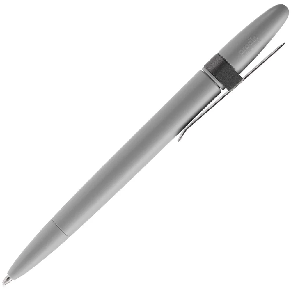 Ручка шариковая Prodir DS5 TSM Metal Clip серая - фото 2