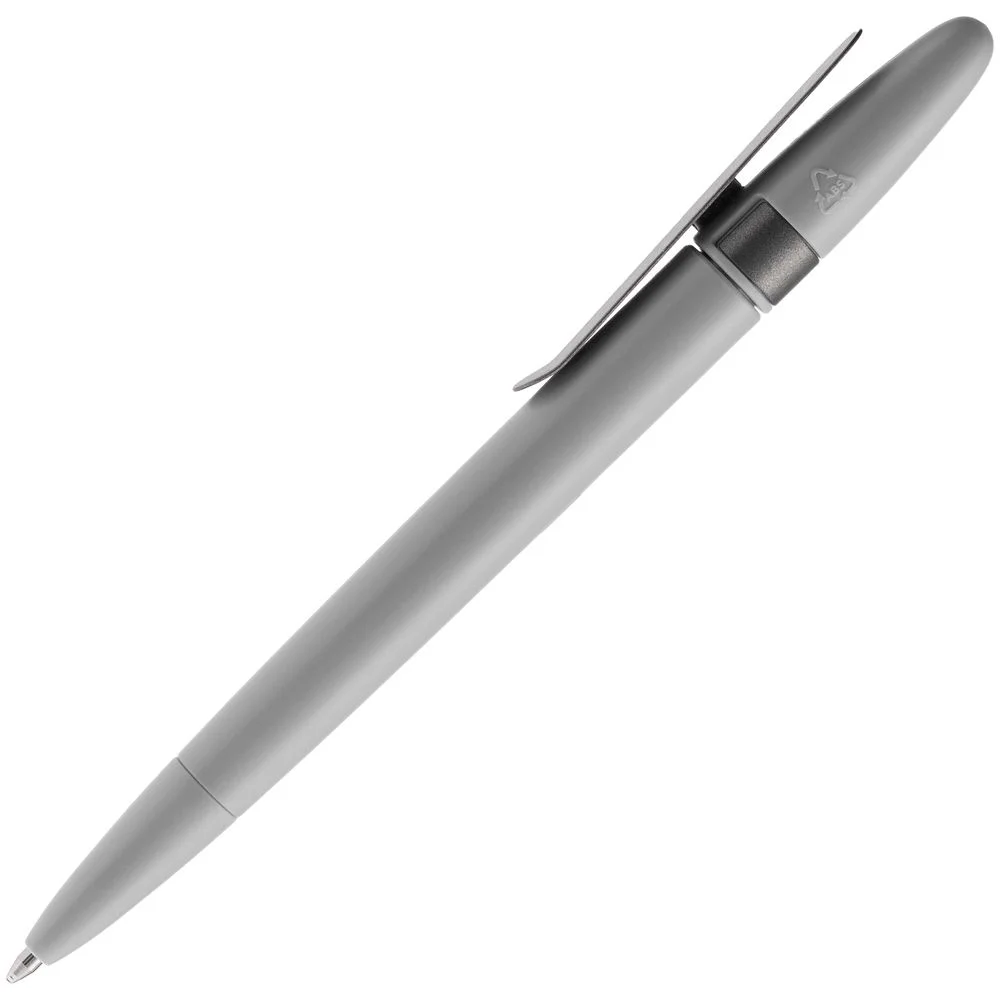 Ручка шариковая Prodir DS5 TSM Metal Clip серая - фото 3
