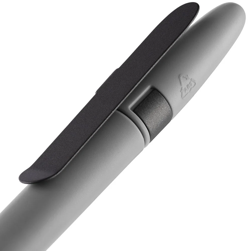 Ручка шариковая Prodir DS5 TSM Metal Clip серая - фото 5