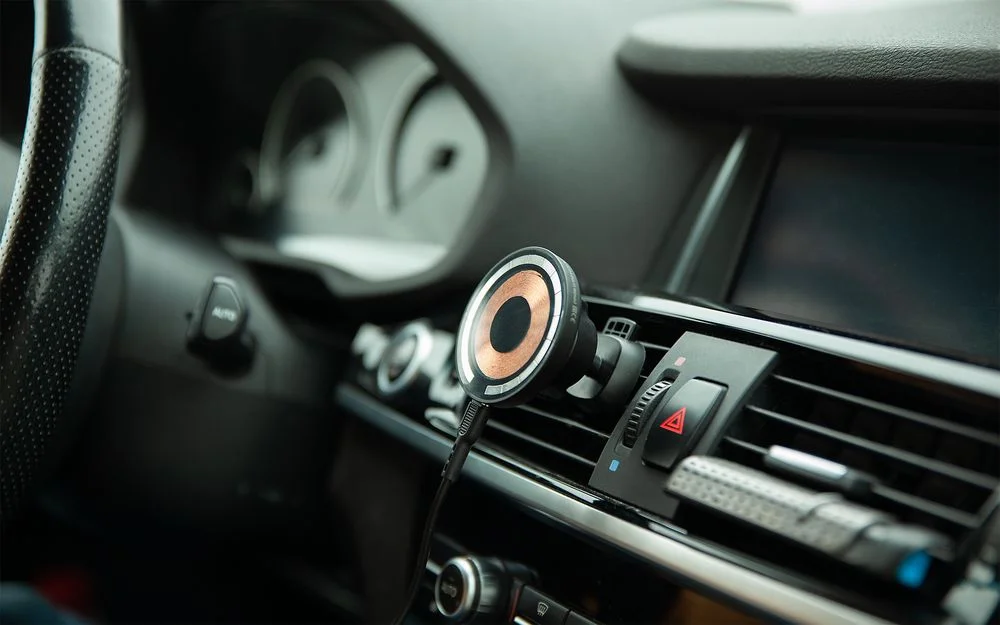 Держатель для смартфона Cooper Auto Wireless с беспроводной зарядкой черный - фото 11