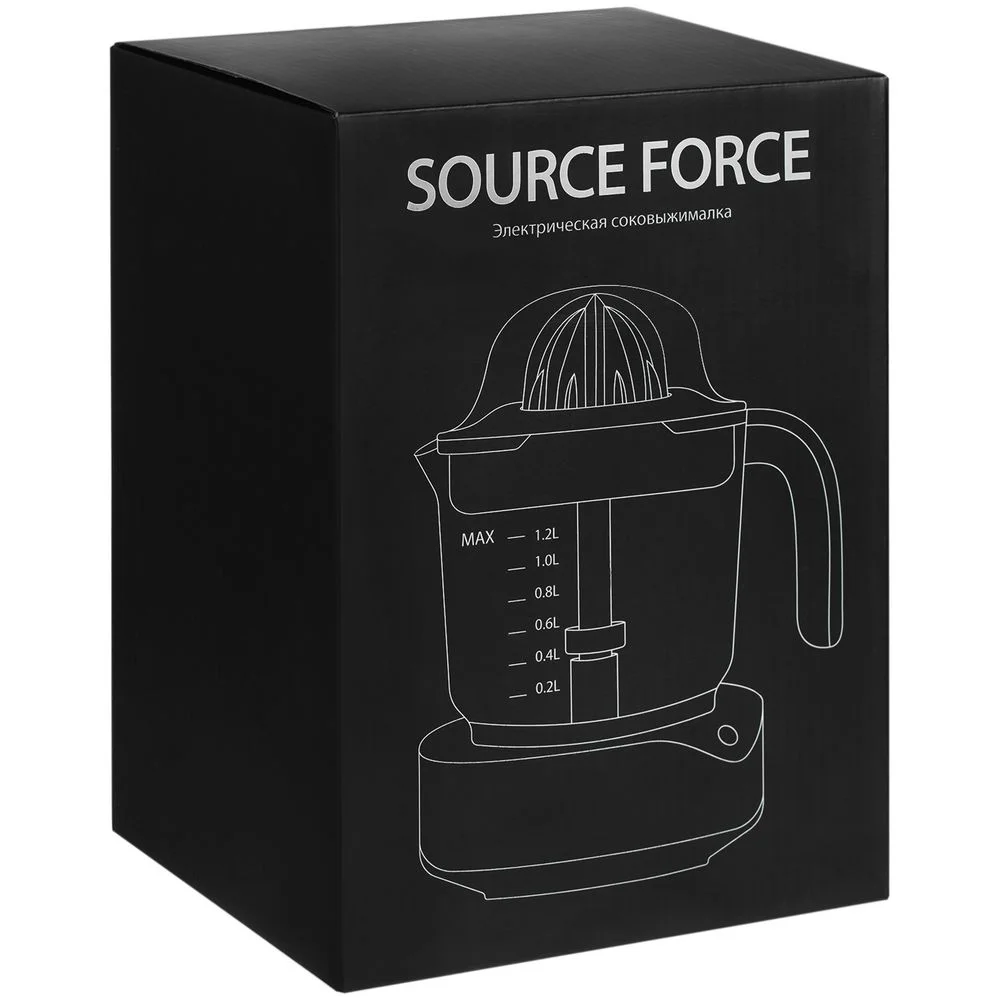 Электрическая соковыжималка для цитрусовых Source Force серебристо-черная - фото 5