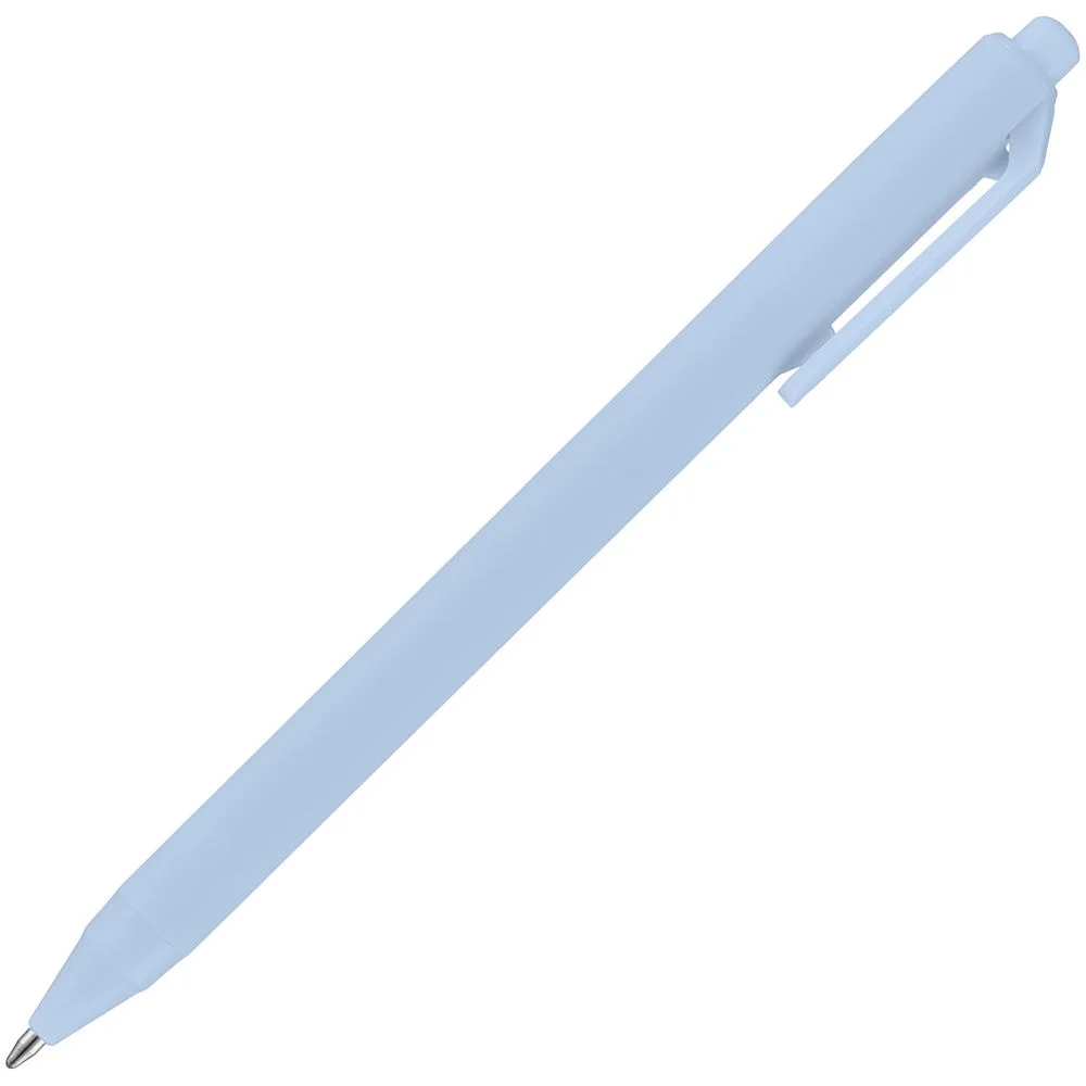 Ручка шариковая Cursive Soft Touch голубая - фото 3