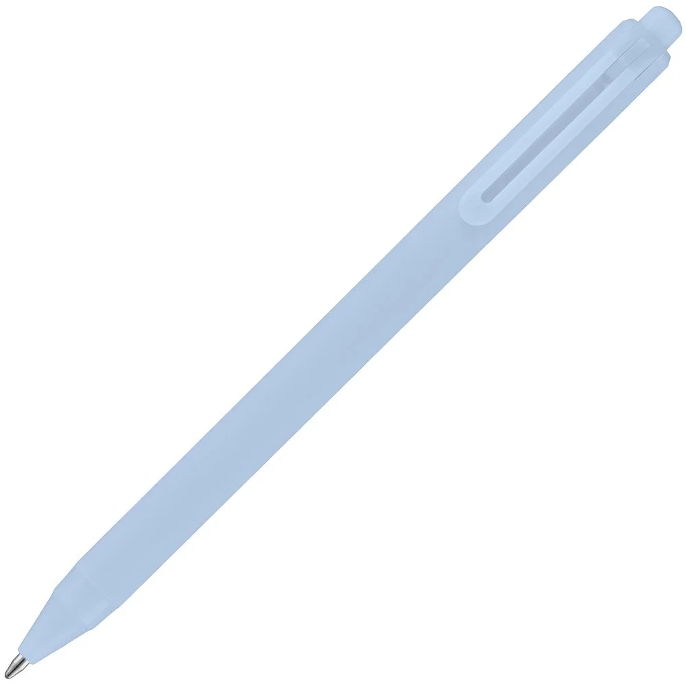 Ручка шариковая Cursive Soft Touch голубая - фото 4