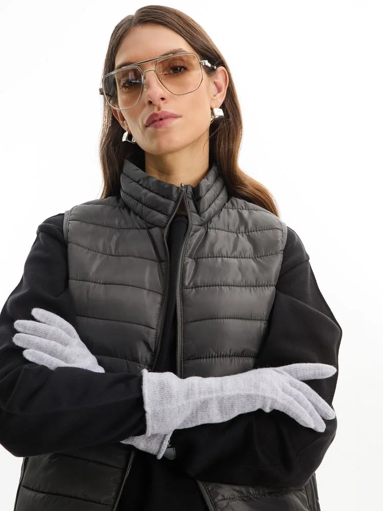 Перчатки Alpine, удлиненные, серые - фото 3