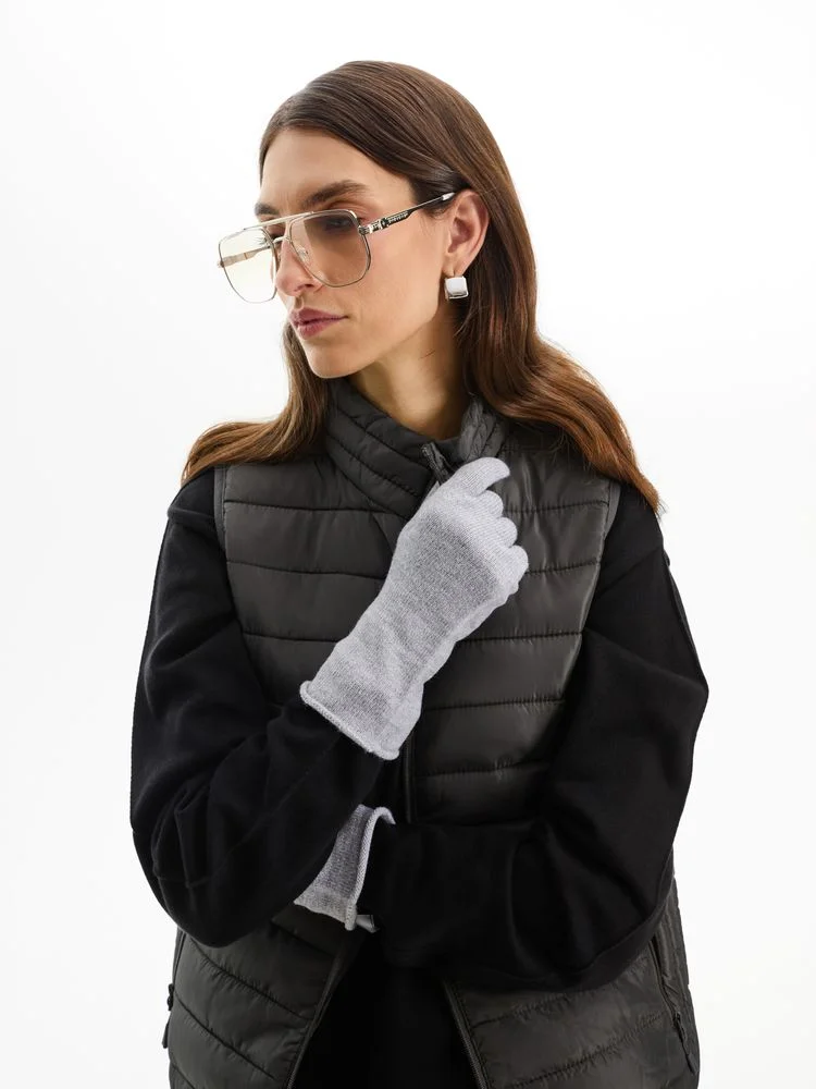 Перчатки Alpine, удлиненные, серые - фото 4