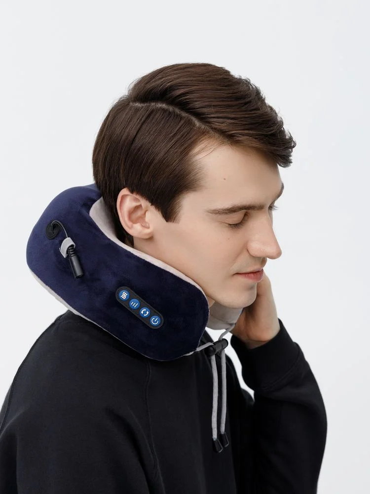 Дорожная подушка-массажер inRelax, синяя - фото 10