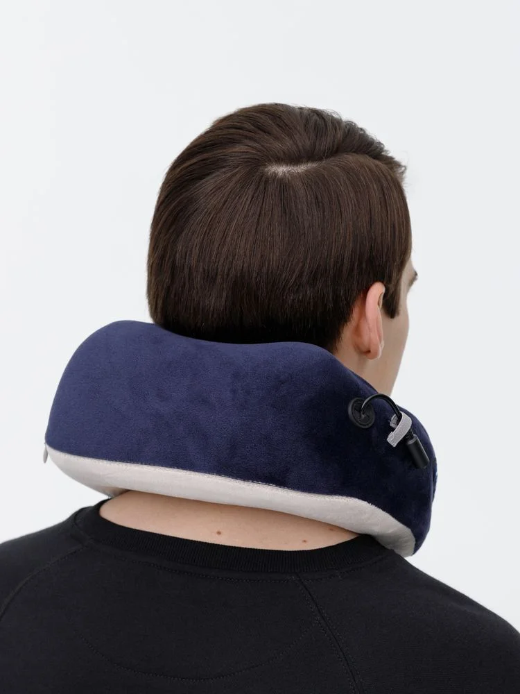 Дорожная подушка-массажер inRelax, синяя - фото 11