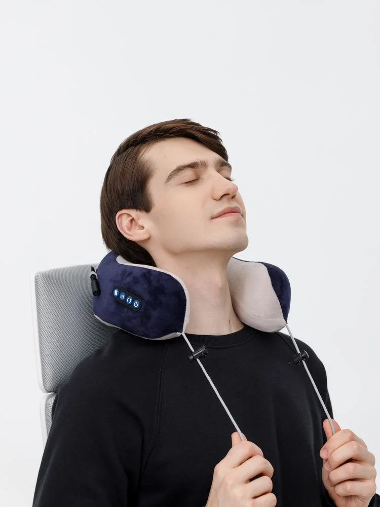 Дорожная подушка-массажер inRelax, синяя - фото 12