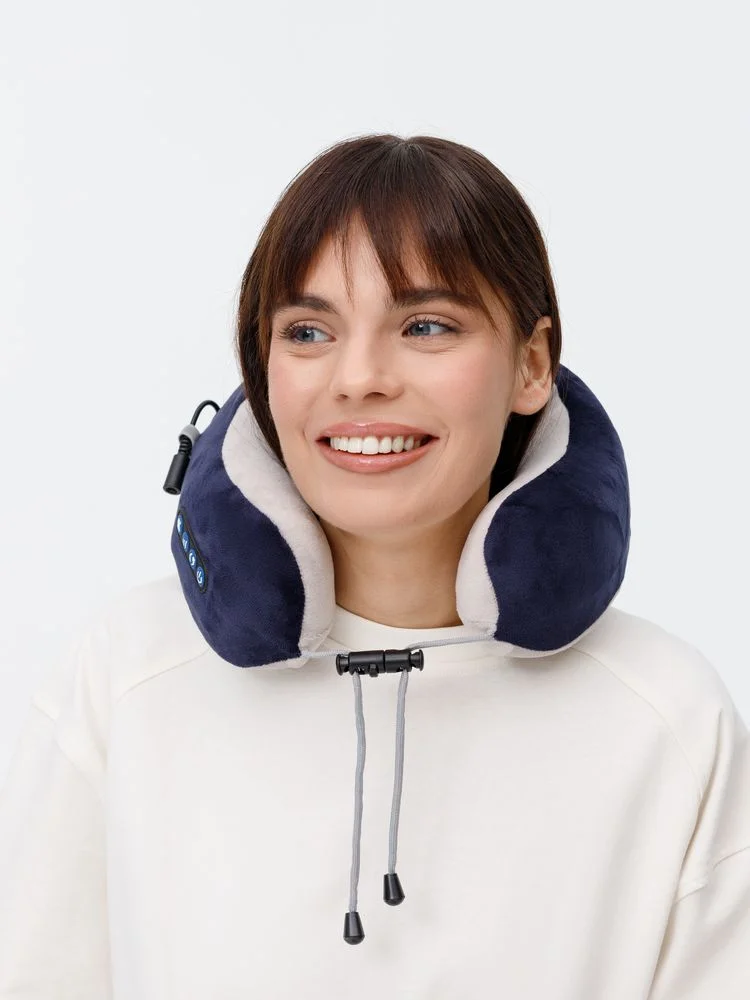 Дорожная подушка-массажер inRelax, синяя - фото 13